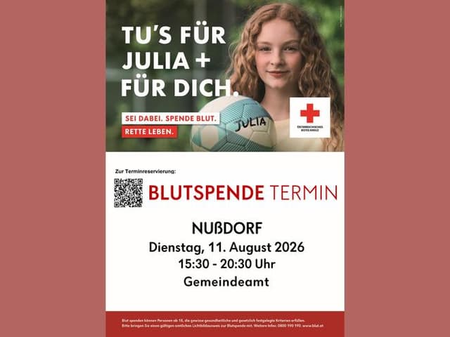 Blutspendeaktion Nussdorf am Attersee