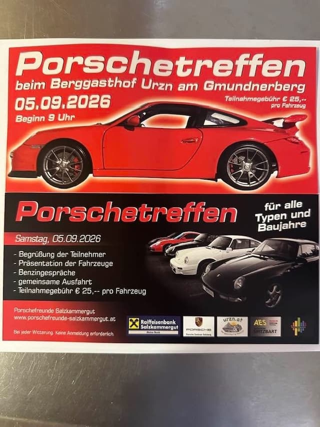 Porschetreffen am Gmundnerberg