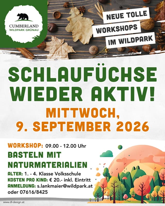 Workshop für Kinder im Cumberland Wildpark