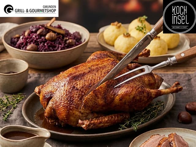 Herbstglut Ente & Gans - Grill- & Gourmetshop Gmunden - Kochinsel