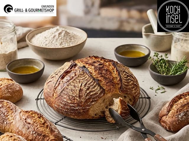 Brotbackkurs - Grill- & Gourmetshop Gmunden - Kochinsel