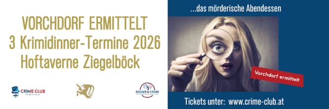 Dinner & Crime in der Hoftaverne Ziegelböck