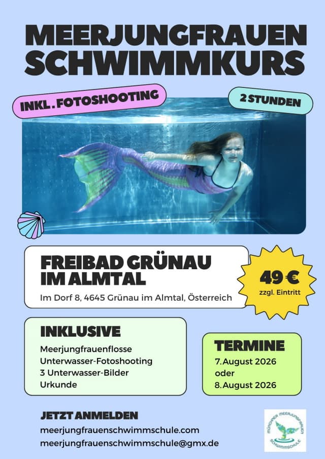 Meerjungfrauen Schwimmkurs